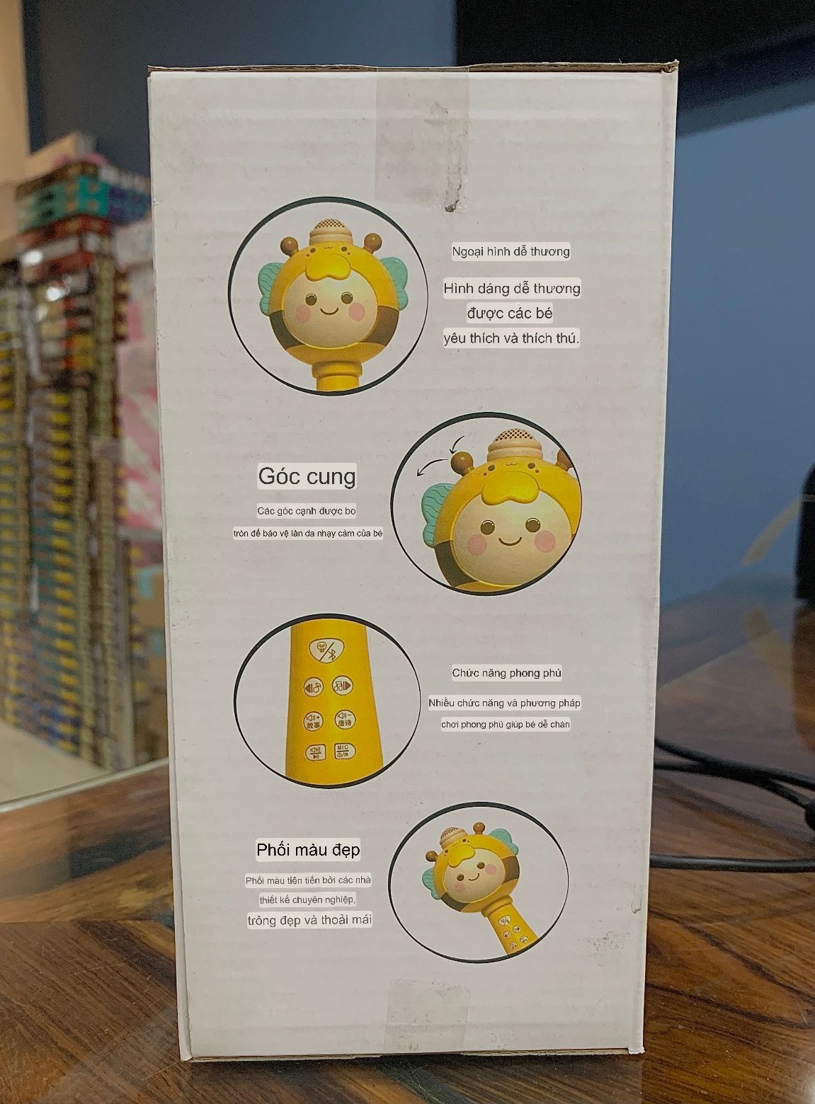  Micro con ong không dây bằng nhựa cho trẻ có kết nối bluetooth No. B001 