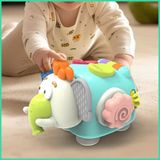 Đồ chơi vận động : Hộp chú Voi bận rộn giúp các bé sơ sinh làm quen với âm thanh, hình khối và màu sắc, 3m+, No. BY115 