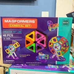  Đồ chơi giáo dục : Bộ Đồ Chơi Nam Châm Xếp Hình Sáng Tạo – MAGFORMERS CARNIVAL SET, 46pcs, No. 001A 