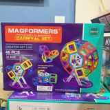  Đồ chơi giáo dục : Bộ Đồ Chơi Nam Châm Xếp Hình Sáng Tạo – MAGFORMERS CARNIVAL SET, 46pcs, No. 001A 