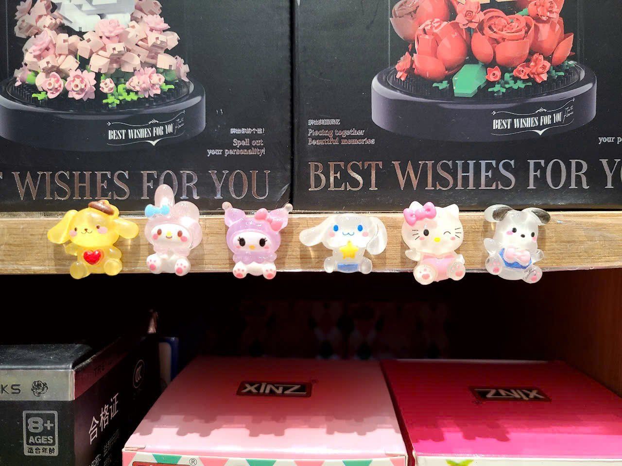  ĐỌC MÔ TẢ_Set 10-20-30-50 túi mù tự xé các loại charm mini ( Vịt, Heo, Capybara, Chai lọ, bst Sanrio ) 