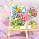  Đồ chơi lắp ráp : bộ xếp hình (mini block) Vườn hoa thơ mộng 1209pcs, 3ages+ No. P1283, P1282 