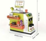  Đồ chơi nhập vai: Bộ quầy Siêu Thị Mini (Super Market), 37x21x41cm, 3ages+, No. 668-124 