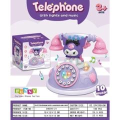  Bộ sưu tập KUROMI: điện thoại bàn (với đèn và nhạc), 3+ ages, No. DH009-21 