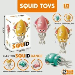  Đồ chơi vận động : Đồ Chơi Mực Nhảy Múa Cảm Ứng Âm Nhạc – Electric Dancing Squid, No. 158-21C 