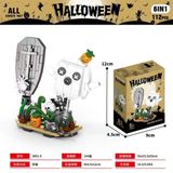  Đồ chơi mô hình : Bộ lắp ráp Building Blocks lễ hội Halloween, 6ages+, 89-134pcs, No. 9091, 9092 