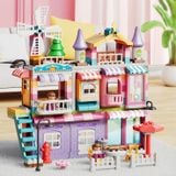  Đồ chơi lắp ráp FEELO : bộ xếp khối Lâu đài cối xoay gió, +3ages, 216pcs, No. FL1661 