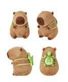  Chuột Capybara cõng rùa Dễ thương, kt 30cm, loại bông nhập khẩu rất mịn màng và mềm mại 