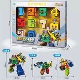  Đồ chơi lắp ráp : Robot số (0,1,2,3,4,5,6,7,8,9) biến hình, 3+ages, No. 788-74Y 