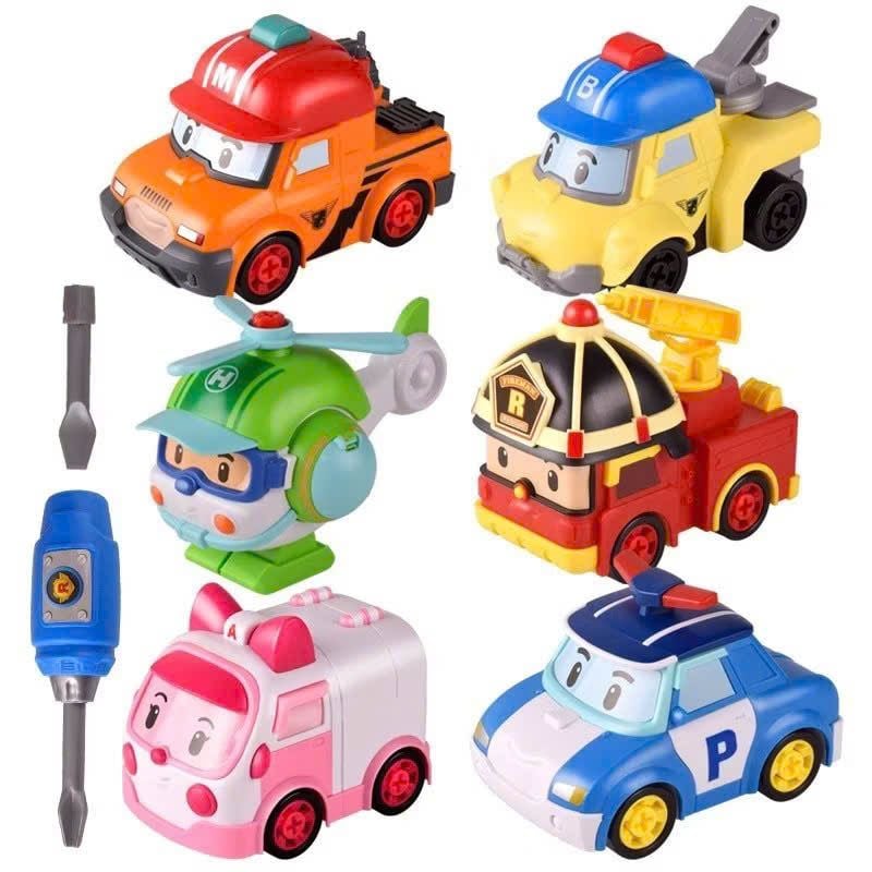  Bộ đồ chơi “Robocar Poli - Cartoon Car Series” 6 mô hình xe cứu hộ No. 3759 