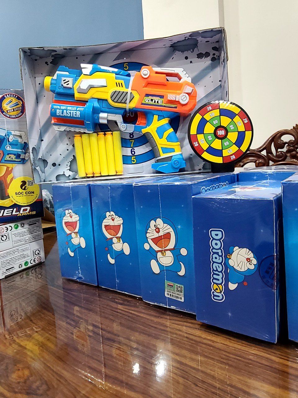  Đồ chơi vận động: máy phóng mút mềm (KHÔNG dùng pin) 6Ages+ No. SB295 