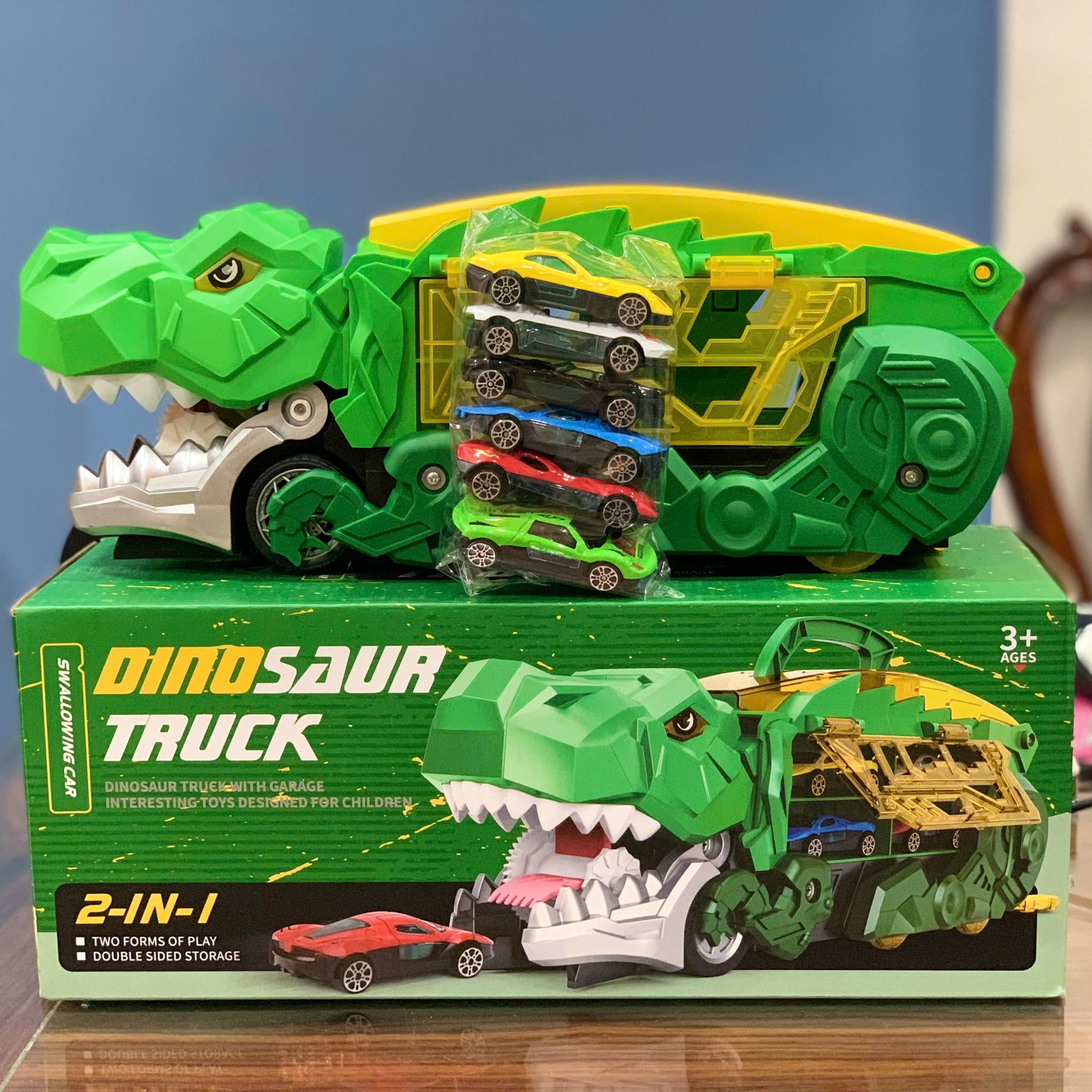  Đồ chơi vận động : DINOSAUR TRUCK – Xe tải Khủng Long 2in1 No. YM3388-3, YM3399-3 