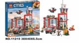  Đồ chơi lắp ráp : bộ xếp mô hình trạm cứu hỏa thành phố cho bé 533 pcs, 6ages+ No. 11215 