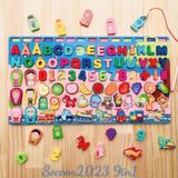  Đồ chơi giáo dục bộ câu cá và ghép đúng chữ tiếng việt  các số 9in1 3Ages+ No. YZW-0344 