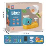  Đồ chơi vận động: Bộ cá voi phóng và bắt đĩa bay tung hứng vui nhộn (Whale frisbee toys) dùng pin, 3ages+, No. 9965A 
