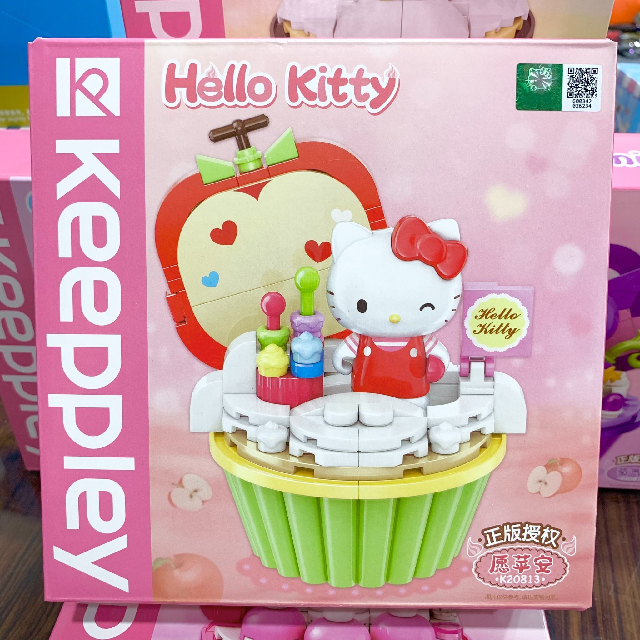  Đồ chơi lắp ráp KEEPPLEY SANRIO: Bộ lắp rắp Kuromi, Melody..., 87-112pcs, 6+ages, No. K20813,4,5,6,7 