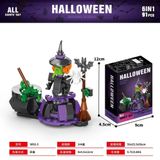  Đồ chơi mô hình : Bộ lắp ráp Building Blocks lễ hội Halloween, 6ages+, 89-134pcs, No. 9091, 9092 