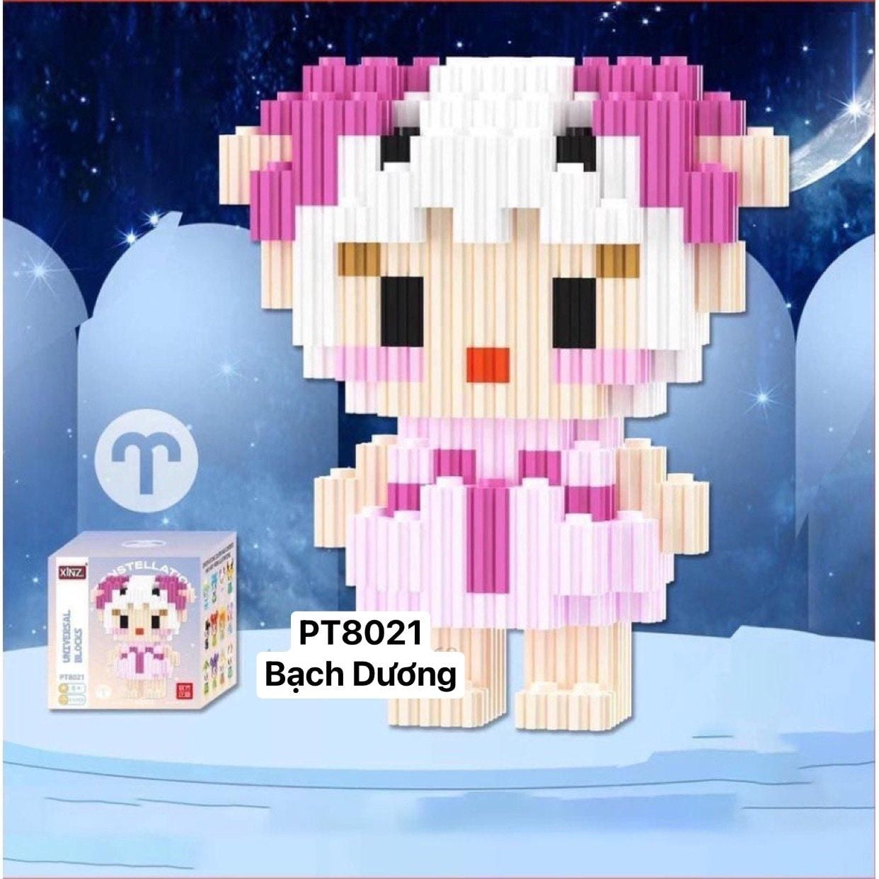  Đồ chơi lắp ráp : Lắp ráp mini XINZ Constellation_ 12 Cung hoàng đạo 