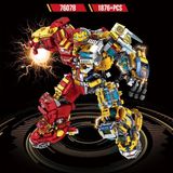  Đồ chơi lắp ráp: Mô hình Robot Người sắt phiên bản cơ khí big size, 1876pcs, 6+ages, No. 76078 