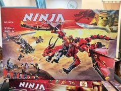 Đồ chơi lắp ráp : BỘ ĐỒ CHƠI LẮP RÁP NINJA THUNDER SWORDSMAN – RỒNG ĐỎ, 6ages+, No. 10938 