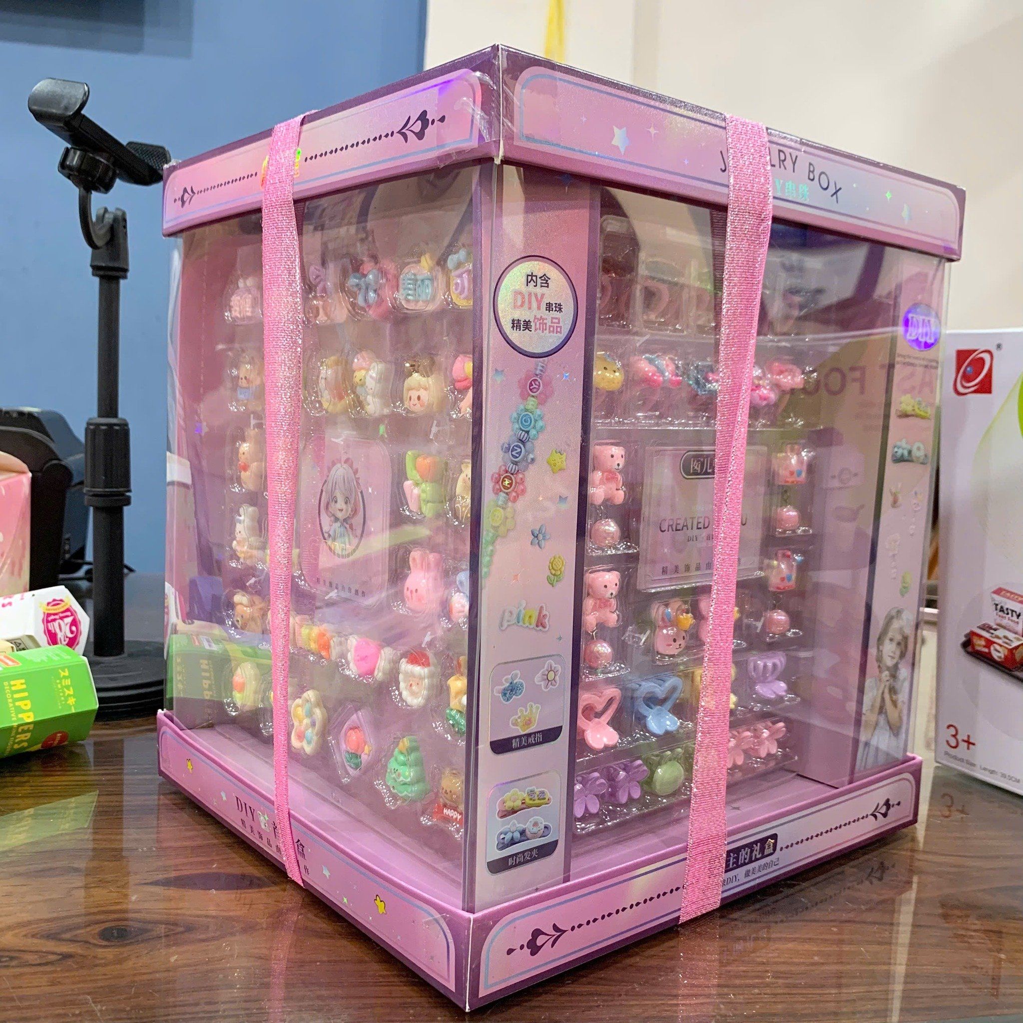  Đồ chơi nhập vai: Bộ hạt charm làm vòng tay dành cho bé gái rất đáng yêu, 5ages+, No. 16036 