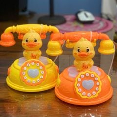  Đồ Chơi Điện Thoại Hình Vịt Cho Bé – Có Nhạc Và Đèn 