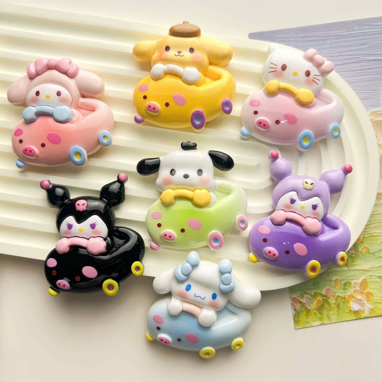  ĐỌC MÔ TẢ_Set 10-20-30-50 túi mù tự xé các loại charm mini ( Vịt, Heo, Capybara, Chai lọ, bst Sanrio ) 