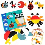  Đồ chơi giáo dục : Đồ Chơi Ghép Hình Sáng Tạo Bằng Gỗ mẫu các con vật, 3+ ages, No. MS 