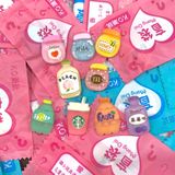  ĐỌC MÔ TẢ_Set 10-20-30 túi mù tự xé các loại charm mini ( Capybara, Labubu, Rùa, Nước giải khát ) 