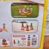  Đồ chơi vận động: bộ ném vòng ghi điểm (Ring Toss Stackng Game) , 3ages+, No. 9558 