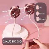  Đồ dùng văn phòng: Quạt đeo cổ tiện lợi hình tai thú (Neck USB Fan) Model DD 5583 