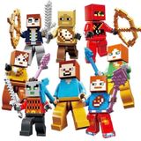  (ĐỌC MÔ TẢ) Đồ chơi lắp ráp : Combo 30 túi lắp ráp mô hình Minecraft mini kèm phụ kiện ( có 4 mẫu ) 
