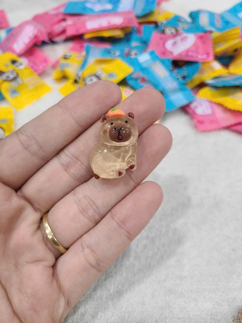  ĐỌC MÔ TẢ_Set 10-20-30 túi mù tự xé các loại charm mini ( Capybara, Labubu, Rùa, Nước giải khát ) 