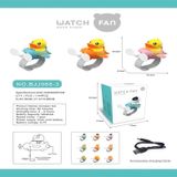  Quạt Mini Đeo Cổ Tay hình Vịt, Phi Hành Gia, Con Hổ No. BJJ968-1,2,3 