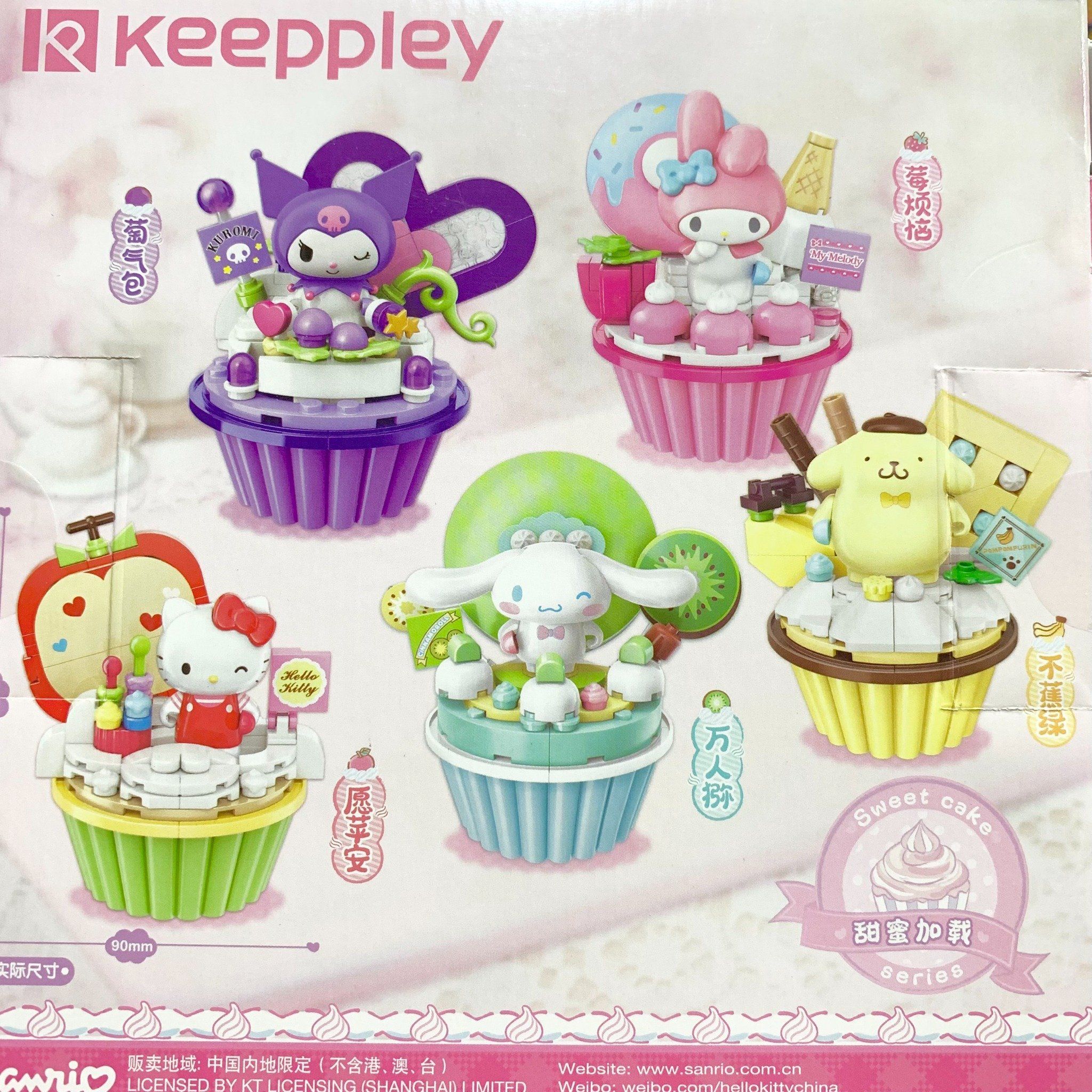  Đồ chơi lắp ráp KEEPPLEY SANRIO: Bộ lắp rắp Kuromi, Melody..., 87-112pcs, 6+ages, No. K20813,4,5,6,7 
