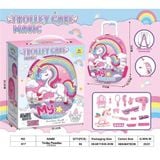  Đồ chơi nhập vai : Vali kéo đồ mô hình trang điểm Pony Trolley case magic, 3+ages, NO. 017 