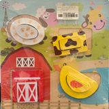  Đồ chơi gỗ : Bộ đồ chơi xếp hình gỗ vui nhộn, 3age+, No. 93167 