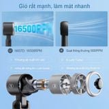  Quạt cầm tay Turbo tốc độ cao (Handheld Fan) kết hợp chân đế để bàn tiện lợi, dung lượng cao 3600 mAh, Model: 607 