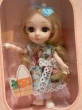  Đồ chơi nhập vai: Hộp búp bê baby 6C khớp, ánh mắt thủy tinh (Sophia, Yilisa, Luoyite, Diana, Chris, Xindina), 3ages, Model 68073 