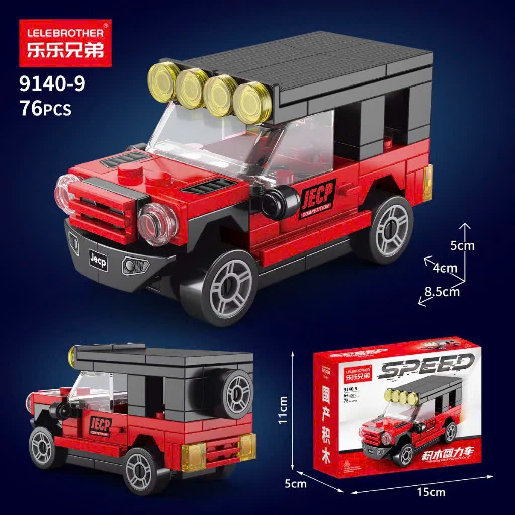  Đồ chơi mô hình : BỘ LẮP RÁP Ô TÔ TỐC ĐỘ - XE DÂY CÓT, 6ages+, No. 9140 