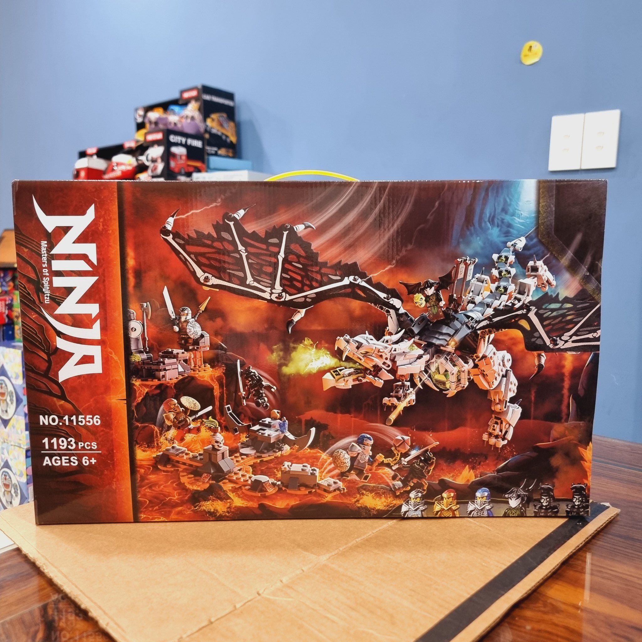  Đồ chơi lắp ráp : Bộ Rồng thần của phù thủy  (Skull Sorcerer's Dragon) 1193pcs,  6ages+, No. 11556 