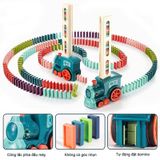  Đồ chơi vận động : Tàu lửa sắp đặt domino tự động (Domino train) No. X007-1 3Ages+ (dùng pin) 