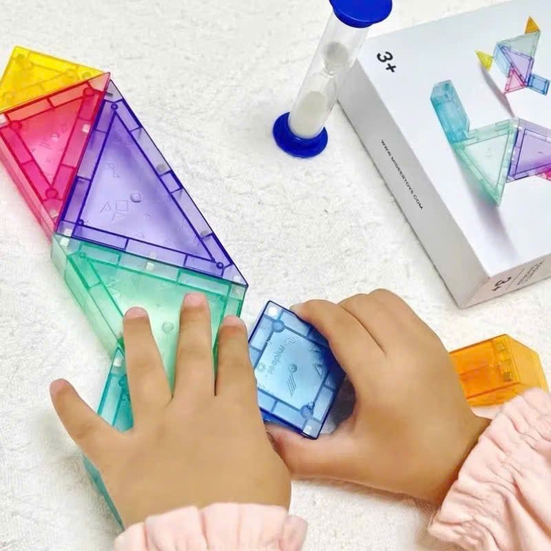  Đồ chơi giáo dục : Bộ Xếp Hình Nam Châm Tangram 3D, 3+ages, No. YY-20 