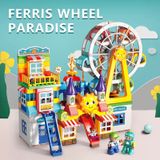  Đồ chơi lắp ghép FEELO PUZ BRAIN GAME: bộ xếp khối đu quay cầu vòng, +3ages, No. FL1644 