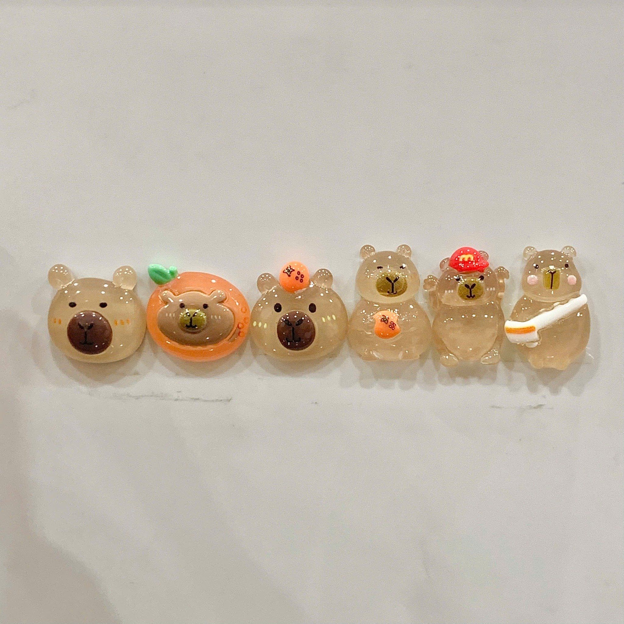  ĐỌC MÔ TẢ_Set 10-20-30-50 túi mù tự xé các loại charm mini ( Vịt, Heo, Capybara, Chai lọ, bst Sanrio ) 