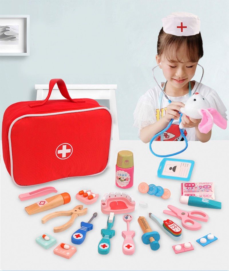  Đồ chơi nhập vai: Set dụng cụ y khoa của bác sĩ [Doctor's toy set], +3ages, No. 0000 