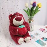  Gấu bông: Gấu Lotso ôm dâu tây size L kích thước 80cm 