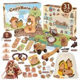  BLINDBOX : Bộ Quà Tặng Capybara 31 Món – Hộp Quà Siêu Đáng Yêu Cho Bé, No. ST-46 
