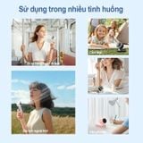 Quạt cầm tay Turbo tốc độ cao (Handheld Fan) kết hợp chân đế để bàn tiện lợi, dung lượng cao 3600 mAh, Model: 607 