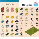  Đồ chơi Xếp hình động vật 324 chi tiết No. 959 
